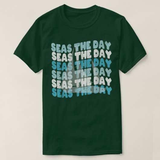 Funny Sailing Pun Zeeen overdag T-shirt (Design voorkant)