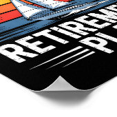 Funny Sailing Retirement Plan Boat Lover Gift Poster (Hoek)