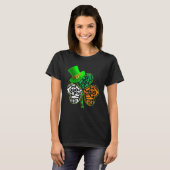 Funny Saint Patrick S Day Police Shamrock Pet Iris T-shirt (Voorkant volledig)
