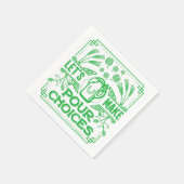 Funny Saint Patrick's Day Beer Pour Choices Irish Servet (Hoek)