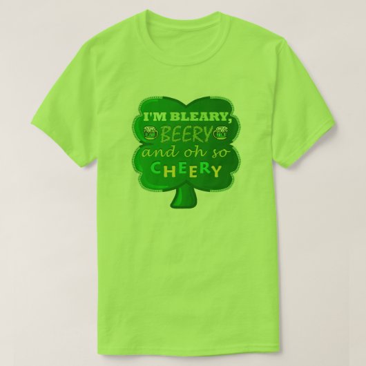 Funny Saint Patrick's Day Beer T-shirt (Design voorkant)
