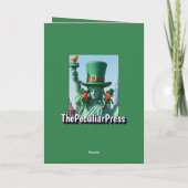 Funny Saint Patrick's Day Card Kaart (Achterkant)