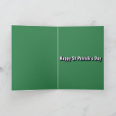 Funny Saint Patrick's Day Card Kaart (Binnen)