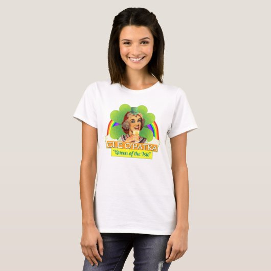 Funny Saint Patrick's Day Cleopatra Pun Irish T-shirt (Voorkant volledig)