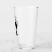 Funny Saint Patrick's Day Dachshund Shamrocks Glas (Links)