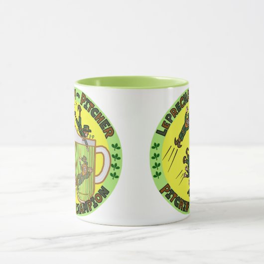 Funny Saint Patrick's Day Leprechaun Pitcher Mok (Midden)
