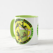 Funny Saint Patrick's Day Leprechaun Pitcher Mok (Voorkant links)