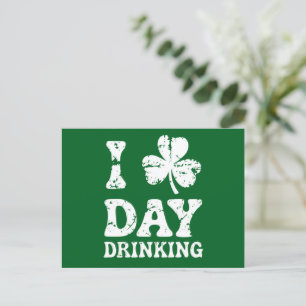 Funny Saint Patricks Day Party St Pats Funny Drink Briefkaart