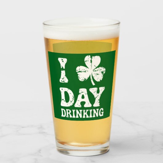 Funny Saint Patricks Day Party St Pats Funny Drink Glas (Voorkant gevuld)