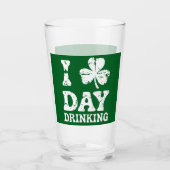 Funny Saint Patricks Day Party St Pats Funny Drink Glas (Voorkant)