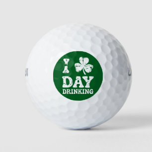 Funny Saint Patricks Day Party St Pats Funny Drink Golfballen