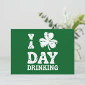 Funny Saint Patricks Day Party St Pats Funny Drink Kaart (Staand voorkant)