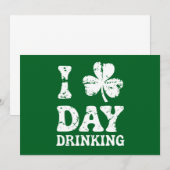 Funny Saint Patricks Day Party St Pats Funny Drink Kaart (Voorkant / Achterkant)