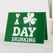Funny Saint Patricks Day Party St Pats Funny Drink Kaart (Voorkant)