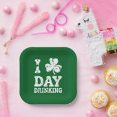 Funny Saint Patricks Day Party St Pats Funny Drink Papieren Bordje (Feest)