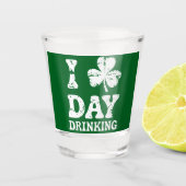 Funny Saint Patricks Day Party St Pats Funny Drink Shot Glas (Voorkant)