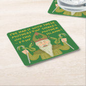 Funny Saint Patrick's Day Sakes Joke Green Irish Kartonnen Onderzetters (Schuin)