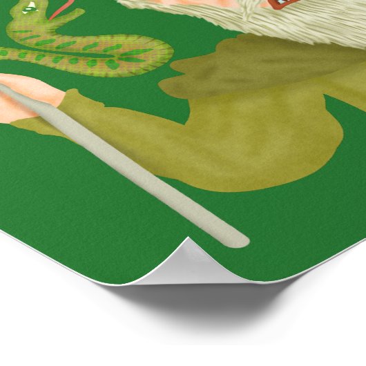 Funny Saint Patrick's Day Sakes Joke Green Irish Poster (Hoek)