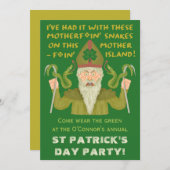 Funny Saint Patrick's Day Sakes Joke Irish Party Kaart (Voorkant / Achterkant)