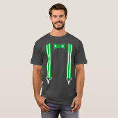 Funny Saint Patricks Day Shamrock Bow Stropdas T-shirt (Voorkant volledig)