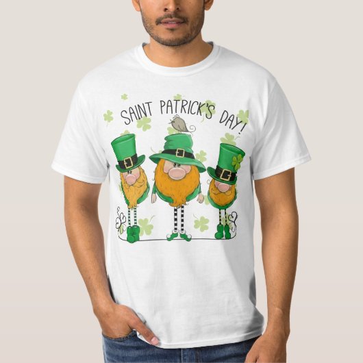Funny Saint Patrick's Day T-Shirt Irish Shamrock (Voorkant)