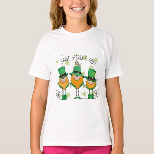 Funny Saint Patrick's Day T-Shirt Irish Shamrock (Voorkant)