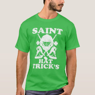 Funny Saint Pet Tricks Hockey Lover St. Patrick's T-shirt