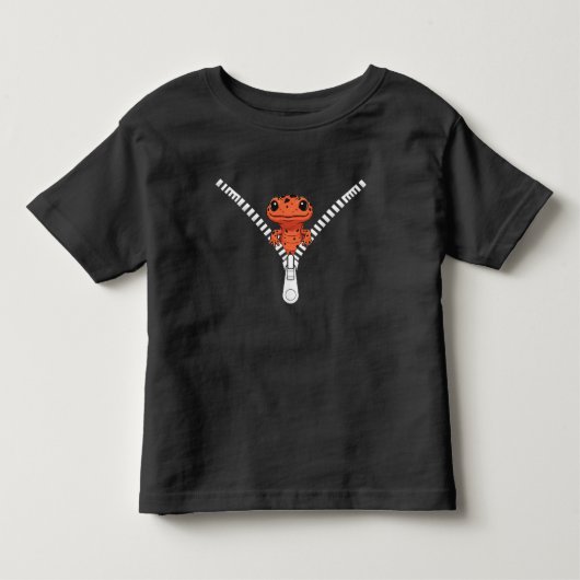 Funny Salamander Peek T-Shirt (Voorkant)
