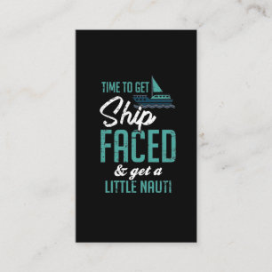 Funny Saling Nautic Humor Naughty Boat Lover Visitekaartje