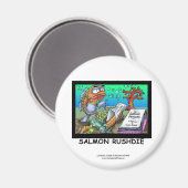 Funny Salman Rushdie Fish Magnet (Voorkant / Achterkant)