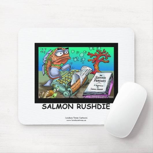 Funny Salman Rushdie Fish Muismat (Met muis)