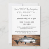 Funny Salmon Vist de geboorte van volwassen Mannen Kaart (Achterkant)