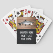 Funny Salmon Vist Pun Joke Mannen Pokerkaarten (Achterkant)