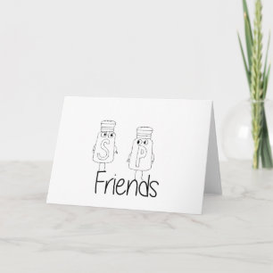 Funny Salt and Pepper Shakers Best Friends Besties Kaart