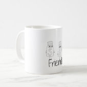 Funny Salt and Pepper Shakers Best Friends Besties Koffiemok (Voorkant links)