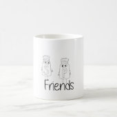 Funny Salt and Pepper Shakers Best Friends Besties Koffiemok (Center)