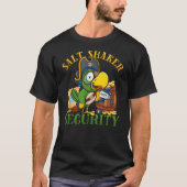 Funny Salt Shaker Security Pirate Head Parrot Conc T-shirt (Voorkant)
