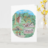 Funny Salvador Dali Playground Kaart (Gele Bloem)