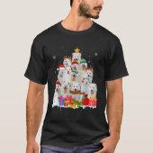 Funny Samoyed Christmas Tree Pet Hondenliefhebber  T-shirt (Voorkant)