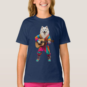 Funny Samoyed Rock Star Kinder T-Shirt