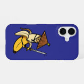 Funny Samurai Banana Ronin Cartoon Illustration iPhone 16 Hoesje (Achterkant horizontaal)