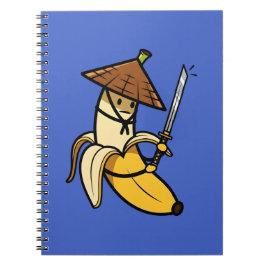 Funny Samurai Banana Ronin Cartoon Illustration Notitieboek