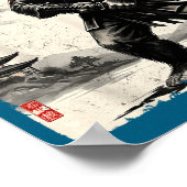 Funny Samurai Bigfoot Japanese Art Graphic Tee Ani Poster (Hoek)