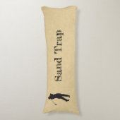 Funny Sand Trap Golf Design Leather Sport Bod Lichaamskussen (Voorkant Verticaal)