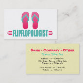 Funny Sandals Flipflops Visitekaartje (Voorkant / Achterkant)