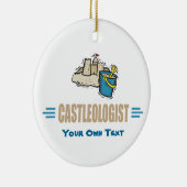 Funny Sandcastle Building Keramisch Ornament (Rechts)