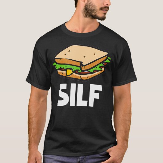 Funny Sandwich SILF en deli     subgift T-shirt (Voorkant)