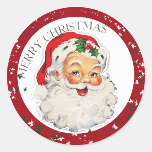 Funny Santa 2 ~ Sticker (Voorkant)