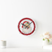 Funny Santa 2 ~ Wall Clock Ronde Klok (Huis)