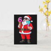 Funny Santa 67 Ice Cream Christmas Drip Xmas Teens Kaart (Gele Bloem)